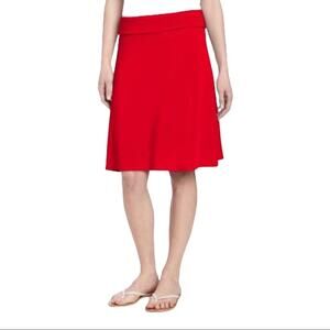 KAVU Women's Tencel of Troy Skirt key pocket sz small red
